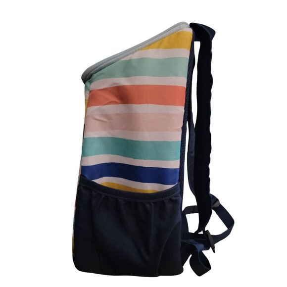 Sun Squad Striped Backpack Cooler Insulated Liner 20 Can Capacity - Picture 3 of 7